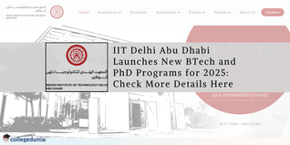 IIT Delhi Abu Dhabi Launches New BTech and PhD Programs for 2026: Check More Details Here